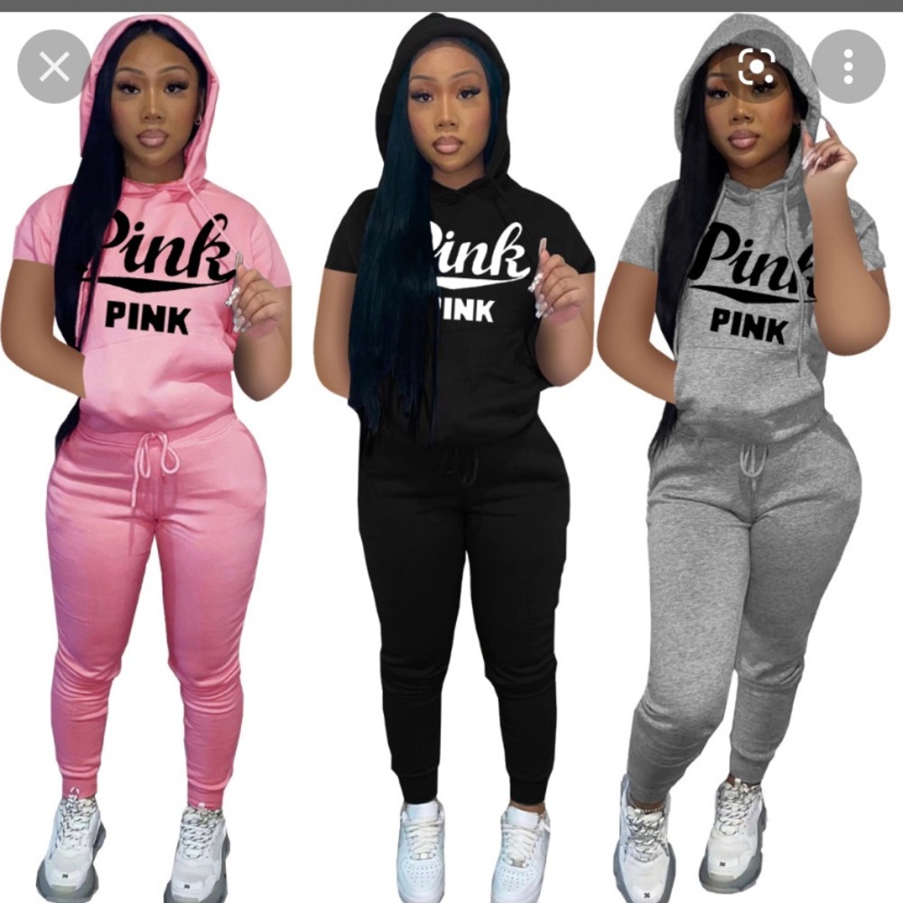 Letter pink 2 piece set